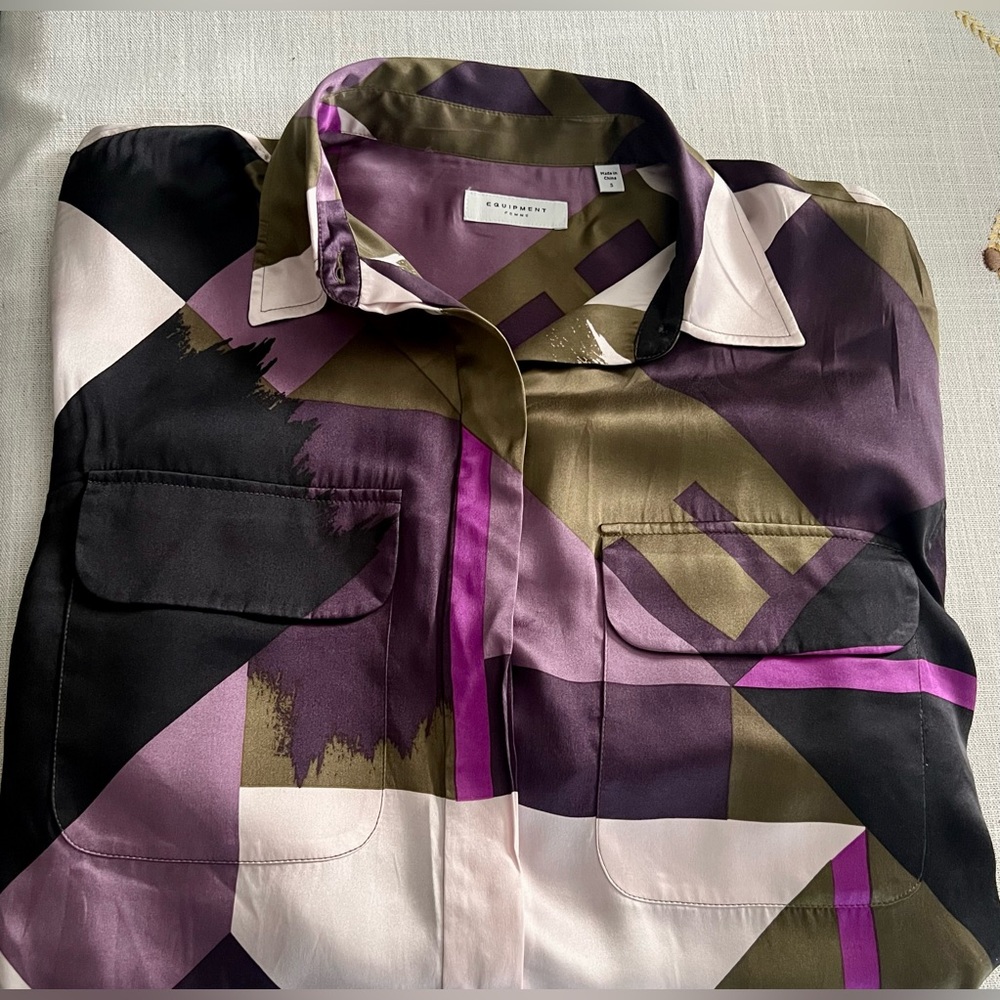 Equipment Femme Melanni Silk Blouse, Size Small, NWOT. - Picture 9 of 15